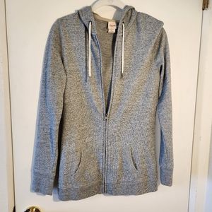 Mossimo Lightweight Hoodie Full-zip Gray